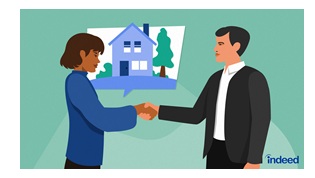 Real estate professional helping to sell a Home